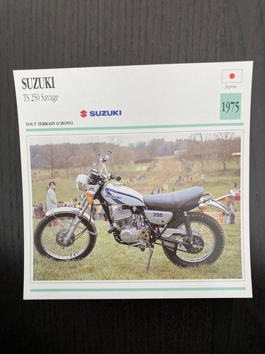 Carte fiche moto collection - fiche,