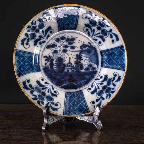 Assiette delft xviiie faïence - assiette,