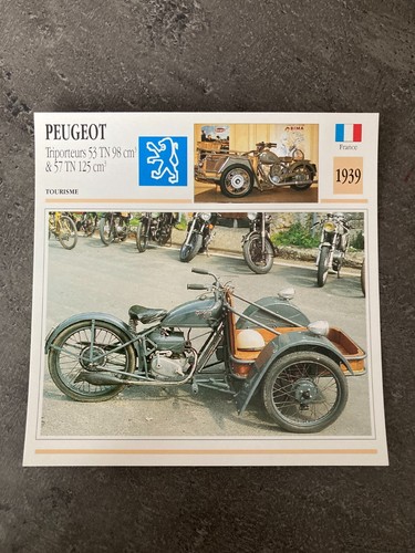 Carte fiche moto collection - fiche,