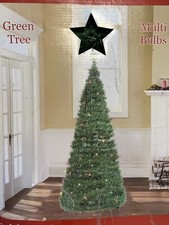 POP UP CHRISTMAS TREE 4FT Pre-Lit Collapsible, Folding, Stores Flat