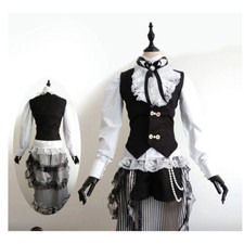 Man's smile Ciel Phantomhive Uniform dress Cosplay Costume Halloween Outfit