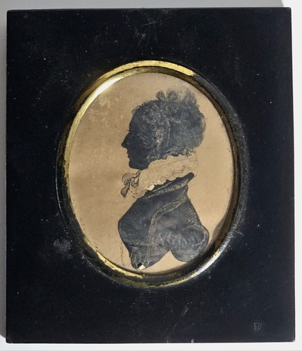 Silhouette portrait miniature - silhouette,