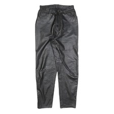 Pantalon Femme Cuir Noir Coupe