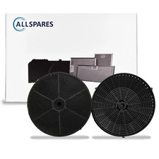 Filtre à charbon AllSpares (2pcs) pour hottes aspirantes (Type 57 - CFC038668 - 