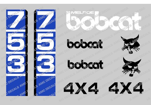 Bobcat 753 mini décalque - 753,