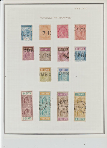 Ref 990 timbres anglais lot - ,