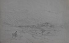 Georges Ricard-Cordingley (1873-1939) (127) - fusain - paysage du Maroc