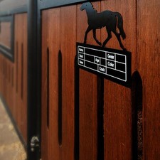 Plaque signalétique pour box