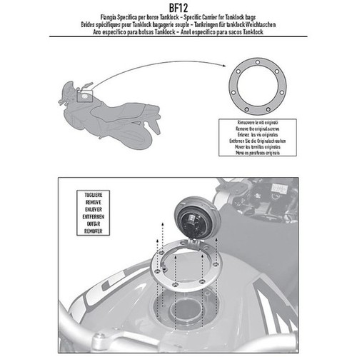 Kit attache pour sac givi - kit, d'attache