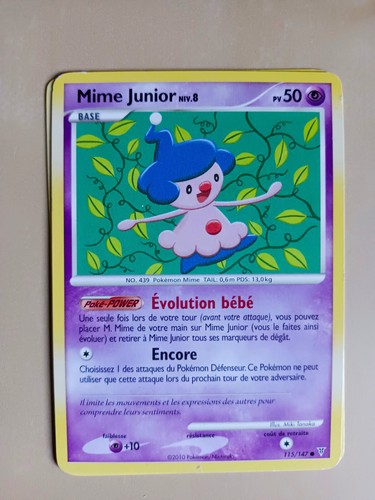 Carte pokémon 115 147 mime - pokémon, 115/147