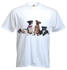 STAFFORDSHIRE BULL TERRIERS T-SHIRT - Staffie Staff Terrier Staffy - S to 3XL