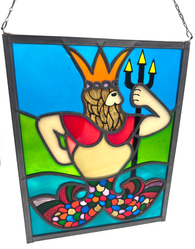 Neptune poseidon vitrail - neptune,