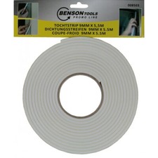 Bande Coupe-Froid Humidité Bord de Fenêtres Porte Blanc 5,5 M à Découper