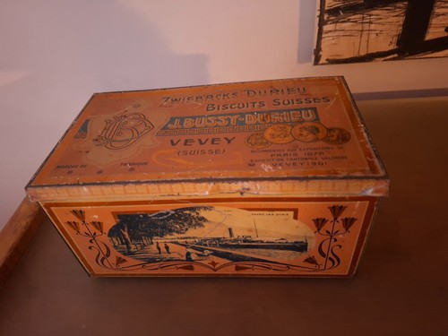 Boite tole litho - tole, biscuits