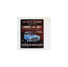 Plaque métal austin mini