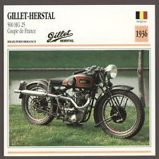 Gillet Herstal   1936   500 HG 25   Edito Service Atlas Motorcycle Card