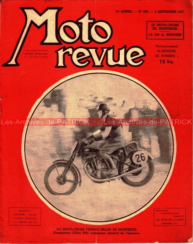 Moto revue 899 nougier - moto, 250