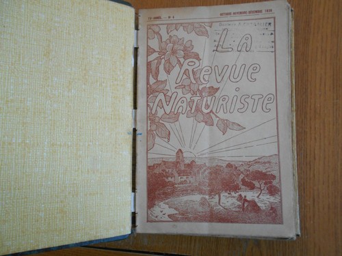 Revue naturiste annee - revue,