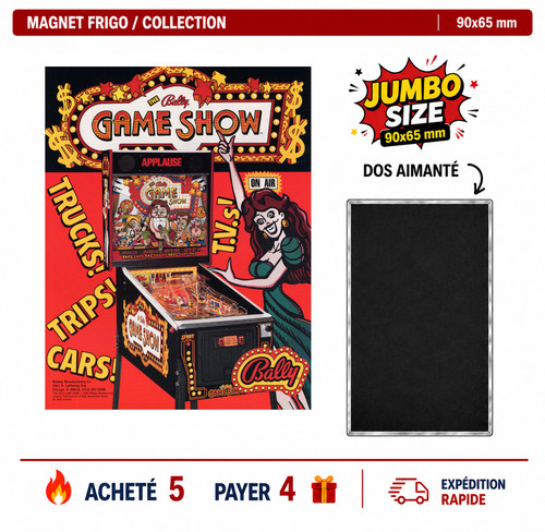 Magnet frigo game show 90x65 - magnet,