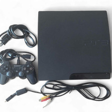 SONY PS3 320GB CECH-3000B Charcoal Black Console Controller Tested #472