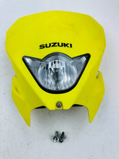 2017 Suzuki RMX450Z Headlight Lamp Mask Cowl w/ Fuel Light & Bulb OEM Stock
