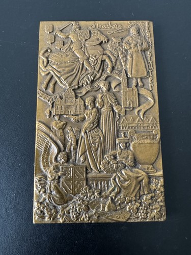 Plaque bronze rectangulaire - plaque, en