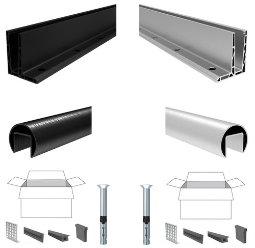 Ganzglasgeländer aluminium - ganzglasgeländer,