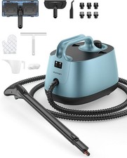ASPIRON Steamer Cleaning Multipurpose Portable Canister 21 Accessories - BLUE