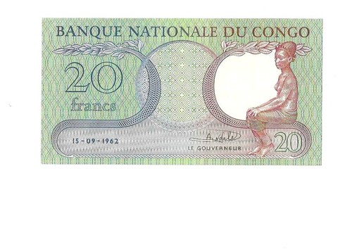 Congo belge francs 1962 - congo, ,