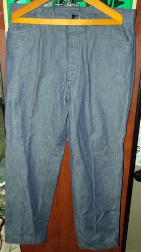 Pantalon toile bleu la - en,