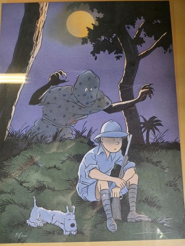Affiche numérotée tintin - -,