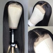 Perruque  Cheveux humains indien lisse noir 20 pouces (50,80cm)