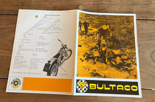 Brochure moto n285 bultaco - brochure,