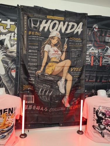 Drapeau honda civic anim jdm - civic,