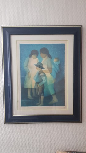 Lithographie signé de - signé, ea