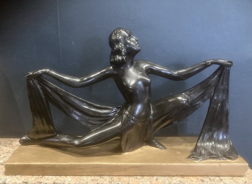 Statue art déco danseuse - statue,