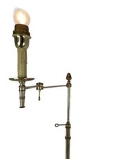 Floor Reading Lamp  Maison Bagues France SIlver plated Pine Apple Adjustable