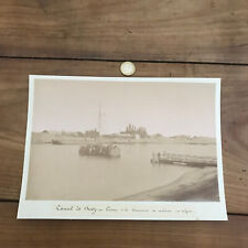 old photo north africa N152 suez canal caravan going to syria 