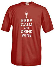 Maglietta B29 Keep Calm and Drink Wine, Vino Rosso, Ironic T-shirt