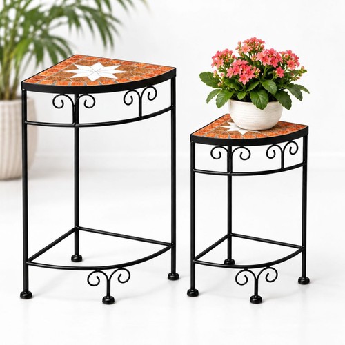 Tabouret fleurs étagère - à,