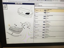 GENUINE PEUGEOT 406 saloon sedan REAR BRAKE LIGHT lamp LEFT 1999-2004 6350L5