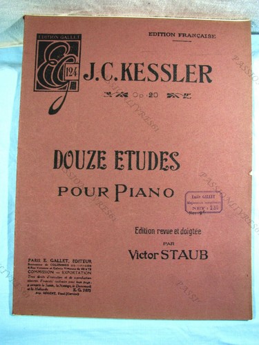 Douze études pour piano opus - douze,