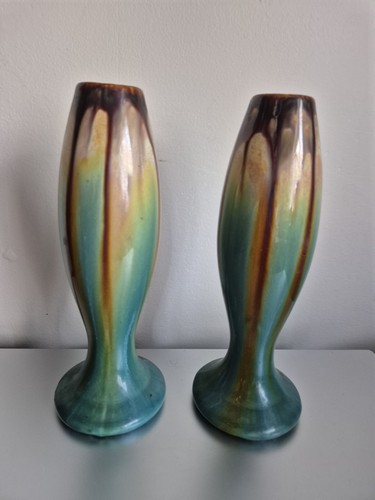 Paire vases art déco - vases,