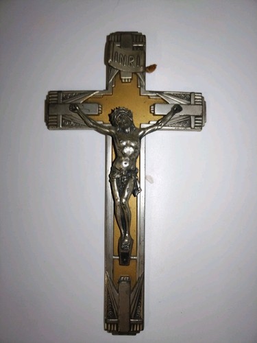 Crucifix art déco - , métal