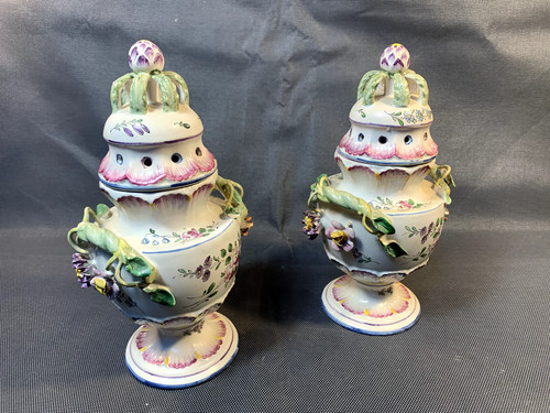 Paire anciens pots - pots, en