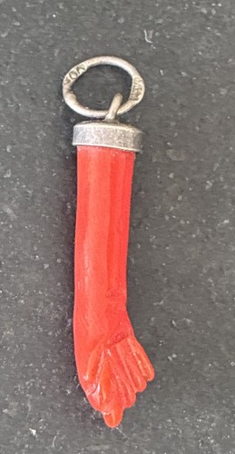 Amulette mano figa corail - mano,