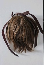 Antique Natural DOLL HAIR BROWN WIG