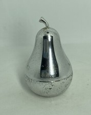 Vintage Avon Silver Pear Shaped SOFT MUSK Empty Parfum Crème Collector