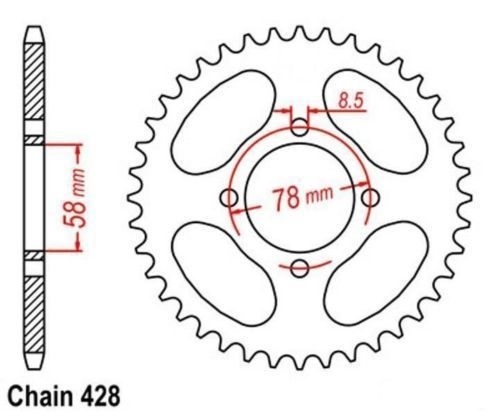 Roue chaîne dents - chaîne,