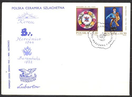Pologne 1982 2502 fdc - pologne,